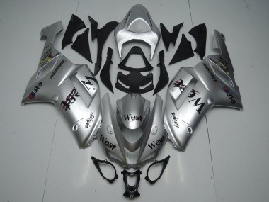 Carenados Moto Kawasaki ZX6R 2007-2008 - Plata West Asequibles