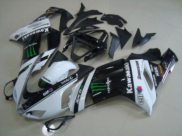 Carenados Moto Kawasaki ZX6R 2007-2008 - Blanco Monstruo Asequibles