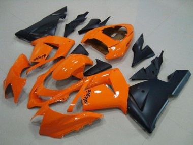 Carenados Moto Kawasaki ZX10R 2004-2005 - Naranja Negro Mate Asequibles