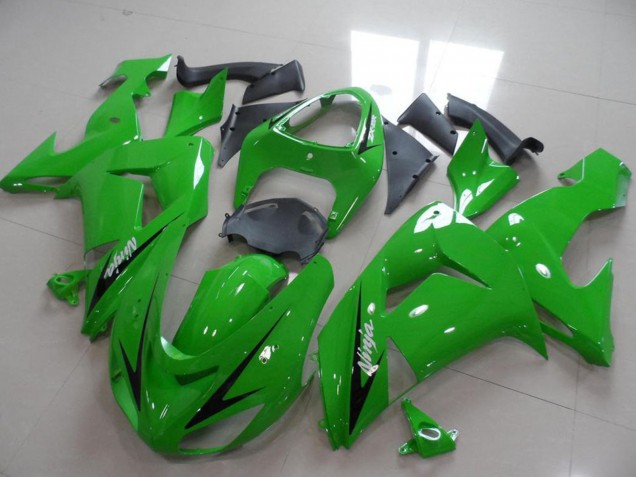 Carenados Moto Kawasaki ZX10R 2006-2007 - Verde Negro Raya Asequibles