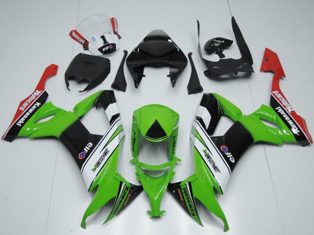 Carenados Moto Kawasaki ZX10R 2008-2010 - Verde Blanco Negro Rojo Elf Motorrad Asequibles