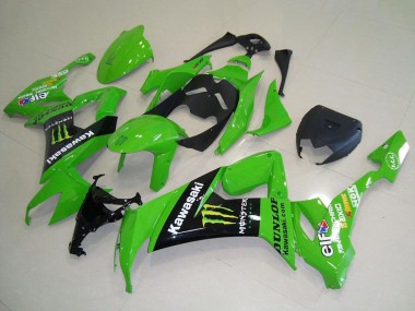 Carenados Moto Kawasaki ZX10R 2008-2010 - Verde Negro Brillante Amarillo Monstruo Asequibles