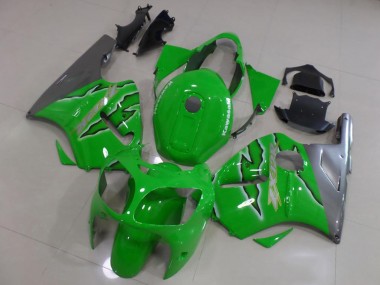 Carenados Moto Kawasaki ZX12R 2000-2001 - Verde Plata Asequibles