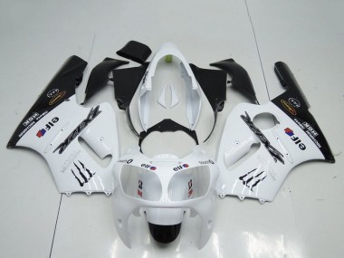Carenados Moto Kawasaki ZX12R 2000-2001 - Blanco Negro Elf Monstruo Asequibles