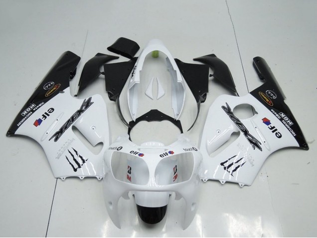Carenados Moto Kawasaki ZX12R 2000-2001 - Blanco Negro Elf Monstruo Asequibles