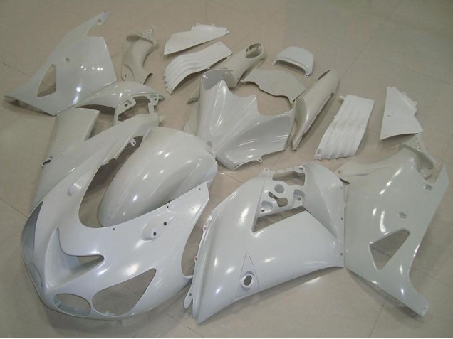 Carenados Moto Kawasaki ZX14R ZZR1400 2006-2011 - Blanco Asequibles