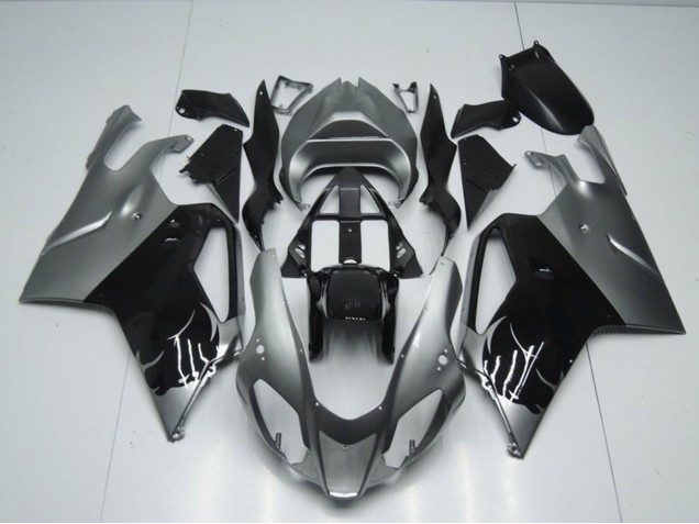 Carenado Moto Aprilia RSV1000 2003-2006 - Negro Brillante Gris Asequibles