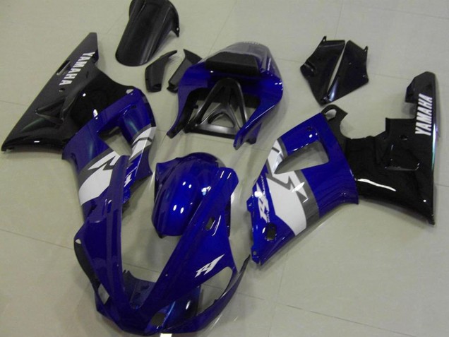 Carenados Moto Yamaha YZF R1 2000-2001 - Azul Blanco Negro Asequibles