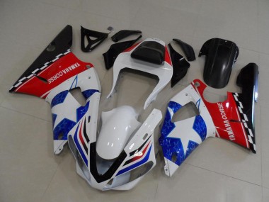 Carenados Moto Yamaha YZF R1 2000-2001 - Blanco Rojo Azul Negro Corse Asequibles