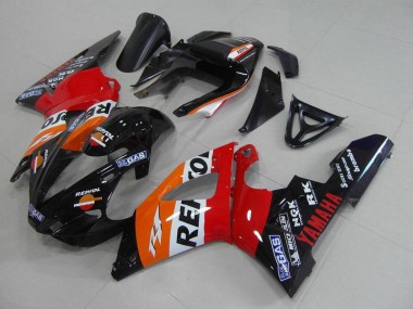 Carenados Moto Yamaha YZF R1 2000-2001 - Naranja Blanco Rojo Negro Repsol Asequibles