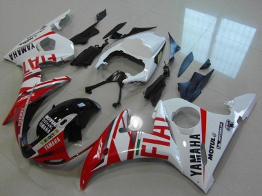 Carenados Moto Yamaha YZF R6 2003-2004 - Blanco Rojo Fiat Michelin Motul Asequibles