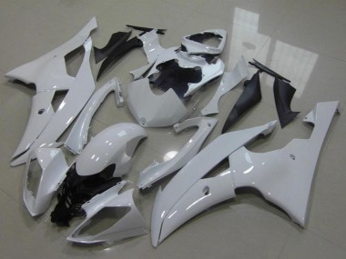 Carenado Moto Yamaha YZF R6 2008-2016 - Blanco Brillante Asequibles