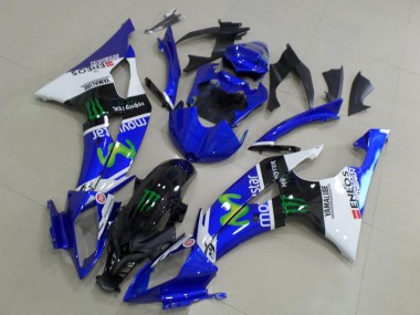 Carenados Moto Yamaha YZF R6 2008-2016 - Blanco Azul Negro Brillante Verde Monstruo MoviStar Asequibles
