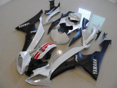Carenado Moto Yamaha YZF R6 2008-2016 - Blanco Rojo Negro Mate Asequibles