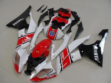 Carenado Moto Yamaha YZF R6 2008-2016 - Blanco Rojo Negro Brillante Asequibles