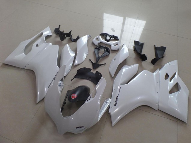 Carenados Moto Ducati 1199 2011-2014 - Blanco Negro Asequibles