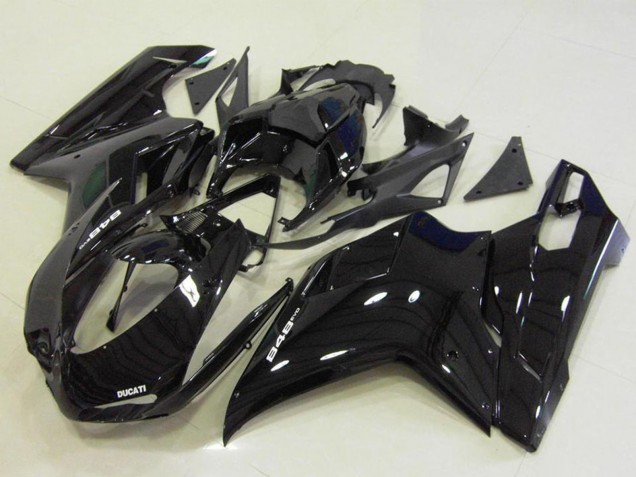 Carenados Moto Ducati 848 2007-2014 - Negro Brillante Asequibles