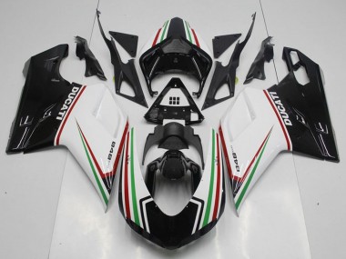 Kits Carenado Moto Ducati 848 2007-2014 - Blanco Rojo Verde Negro Brillante Asequibles