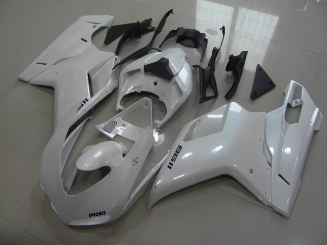 Carenados Moto Ducati 1198 2007-2014 - Blanco Brillante Asequibles