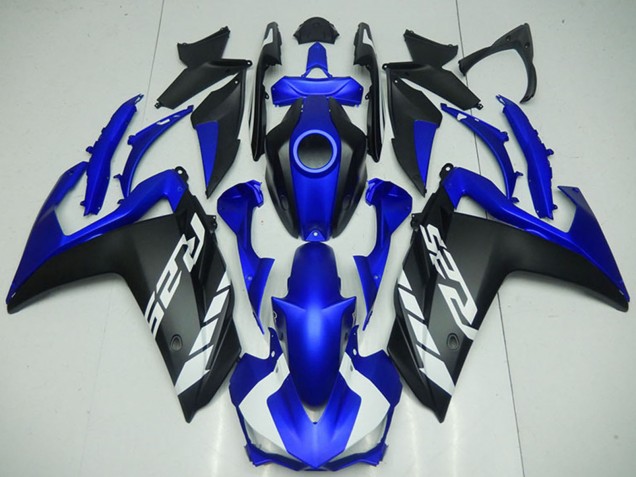 Carenados Moto Yamaha YZF R3 2015-2018 - Azul Negro Mate Asequibles