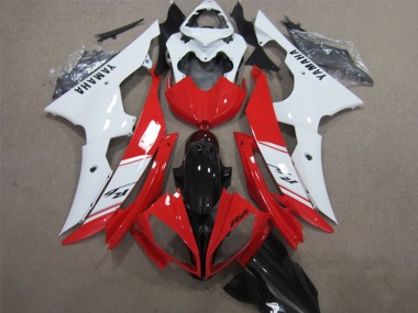 Carenados ABS Yamaha YZF R6 2008-2016 - Blanco Rojo Negro Brillante Asequibles