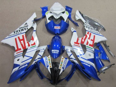 Carenados Moto Yamaha YZF R6 2008-2016 - Blanco Azul Rojo Motul Fiat Asequibles