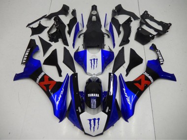 Carenados Moto Yamaha YZF R1 2015-2019 - Azul Blanco Negro Rojo Monstruo Akropovic Asequibles