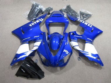 Carenados Moto Yamaha YZF R1 1998-1999 - Azul Blanco Calcomanía Asequibles
