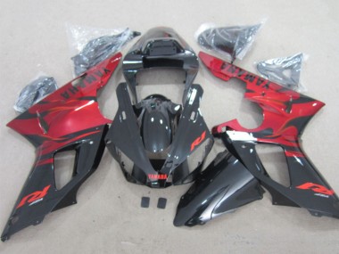 Carenados Moto Yamaha YZF R1 2000-2001 - Rojo Negro Brillante Asequibles
