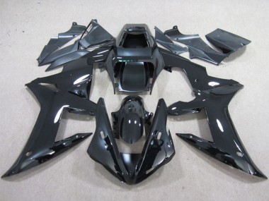 Carenados Moto Yamaha YZF R1 2002-2003 - Negro Brillante Plain Asequibles