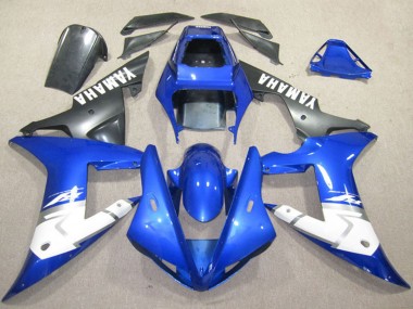 Carenados Moto Yamaha YZF R1 2002-2003 - Azul Blanco Negro Mate Asequibles
