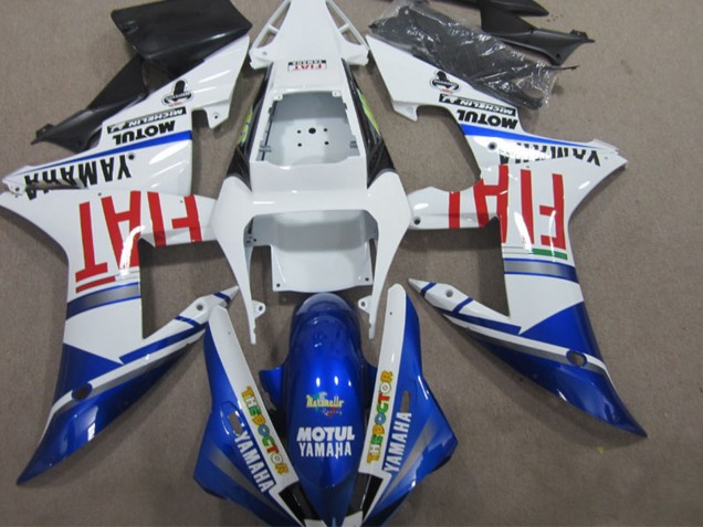 Carenado Moto Yamaha YZF R1 2002-2003 - Blanco Azul Rojo Motul Fiat Asequibles