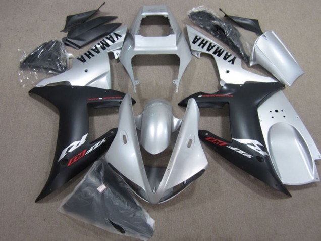 Carenados Moto Yamaha YZF R1 2004-2006 - Plata Negro Mate Asequibles