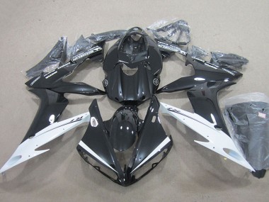 Carenados Moto Yamaha YZF R1 2004-2006 - Negro Brillante Blanco Asequibles