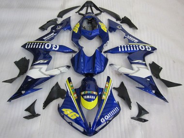 Carenados Moto Yamaha YZF R1 2004-2006 - Azul Amarillo Blanco Go 46 Asequibles