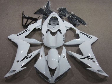 Carenados Moto Yamaha YZF R1 2004-2006 - Blanco Negro Calcomanía Asequibles