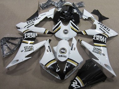 Carenados Moto Yamaha YZF R1 2004-2006 - Blanco Negro Lucky Strike Asequibles