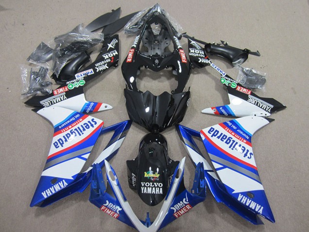 Carenados Moto Yamaha YZF R1 2007-2008 - Blanco Azul Negro Volvo Fimer Sterilgarda Asequibles
