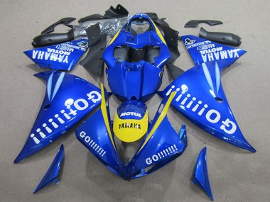 Carenados Moto Yamaha YZF R1 2009-2011 - Azul Amarillo Blanco Go Asequibles