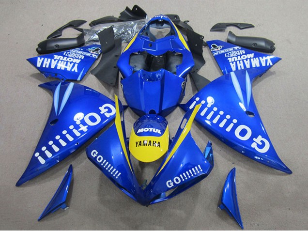 Carenados Moto Yamaha YZF R1 2009-2011 - Azul Amarillo Blanco Go Asequibles
