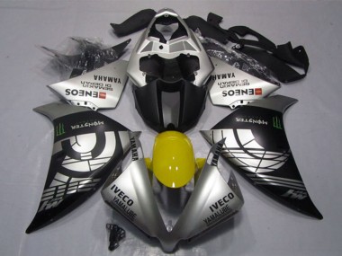 Carenados Moto Yamaha YZF R1 2012-2014 - Plata Negro IVECO Yamalube ENEOS Monstruo Asequibles