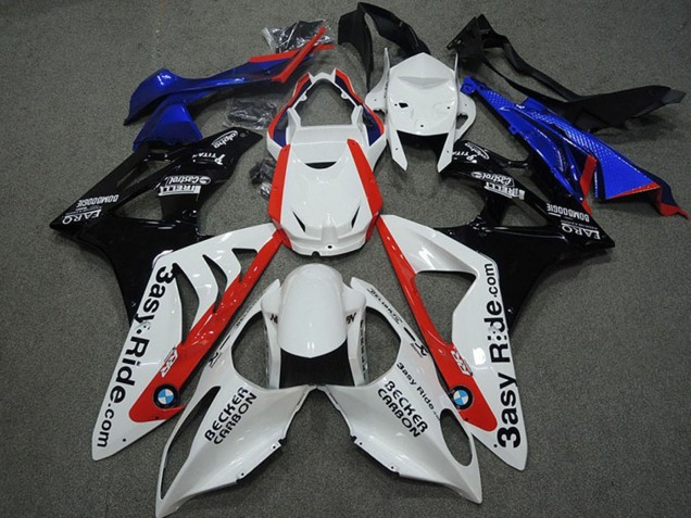 Carenados Moto BMW S1000RR 2009-2014 - Blanco Rojo Azul Negro Brillante Becker Carbon Asequibles