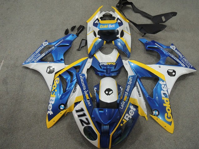 Carenados Moto BMW S1000RR 2009-2014 - Blanco Amarillo Azul OroBet 112 Asequibles