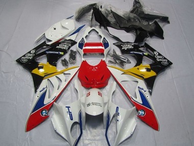 Carenados Moto BMW S1000RR 2009-2014 - Blanco Rojo Amarillo Azul Negro HP Castrol Asequibles