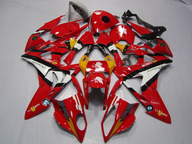 Carenados Moto BMW S1000RR 2009-2014 - Rojo Blanco Negro Asequibles