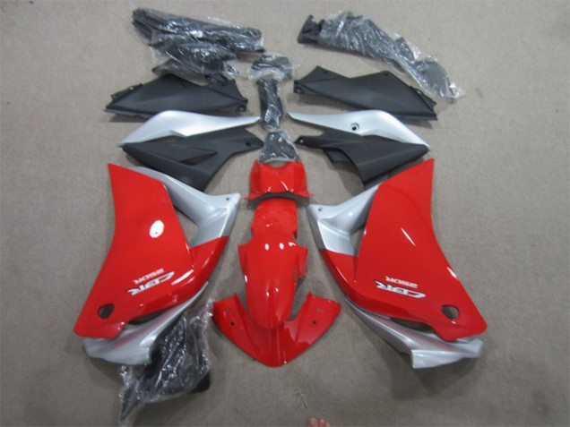 Carenados Moto Honda CBR125R 2011-2016 - Plata Rojo Negro Mate Asequibles