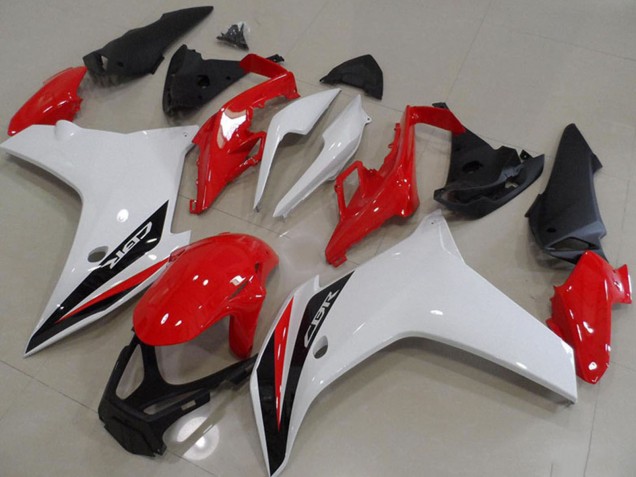 Carenados Moto Honda CBR600F 2011-2013 - Blanco Rojo Negro Brillante Asequibles