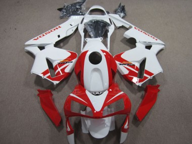 Carenados Moto Honda CBR600RR 2003-2004 - Blanco Rojo Asequibles