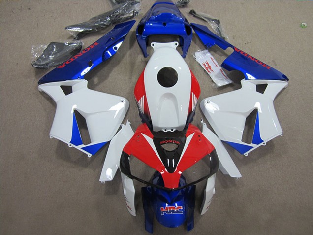 Carenado Moto Honda CBR600RR 2005-2006 - Blanco Rojo Azul HRC Asequibles