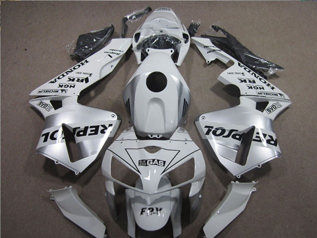 Carenados Moto Honda CBR600RR 2005-2006 - Blanco Negro Repsol Asequibles